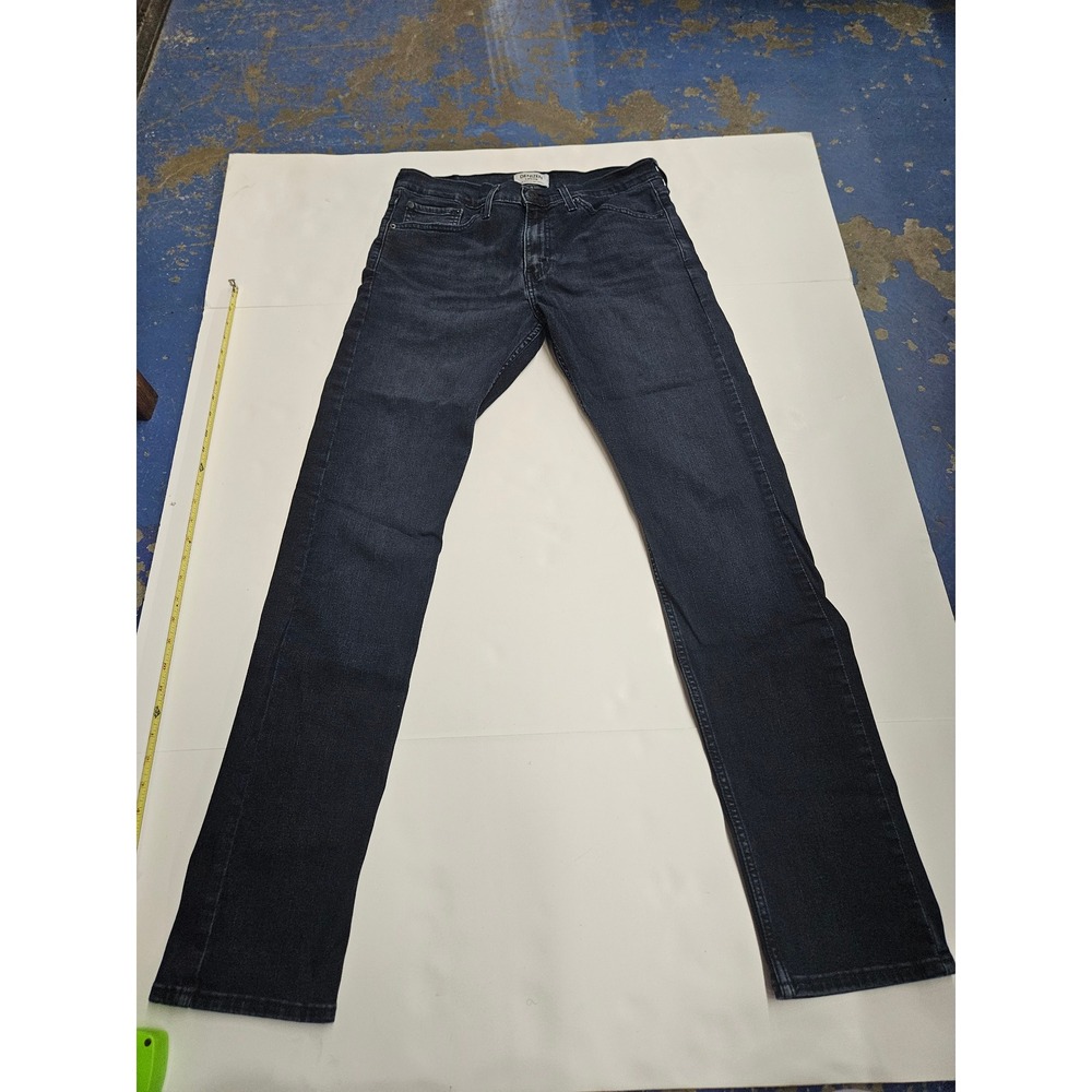 Denizen from Levis 208 Regular Taper Jeans Dark Wash Blue Mens 32x34